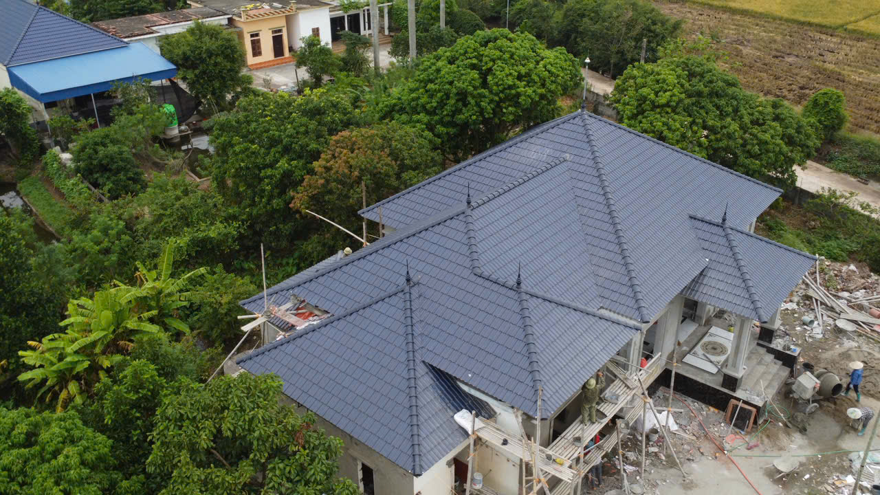 M&aacute;i ng&oacute;i Minh Long được chụp từ tr&ecirc;n cao